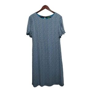 Relaxed fit Short sleeve blue midi dress by Dip Size 16